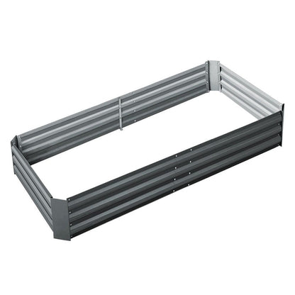 Greenfingers Garden Bed 180x90cm Planter Box Raised Container Galvanised Steel -Home Living Store - -