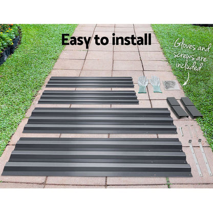 Greenfingers Garden Bed 180x90cm Planter Box Raised Container Galvanised Steel -Home Living Store - -