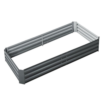 Greenfingers Garden Bed 210x90cm Planter Box Raised Container Galvanised Steel -Home Living Store - -