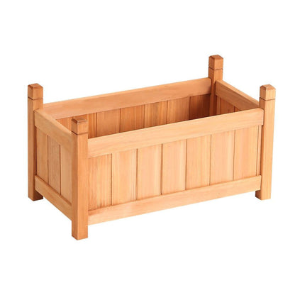 Greenfingers Garden Bed 60x30x33cm Wooden Planter Box Raised Container Growing -Home Living Store - -