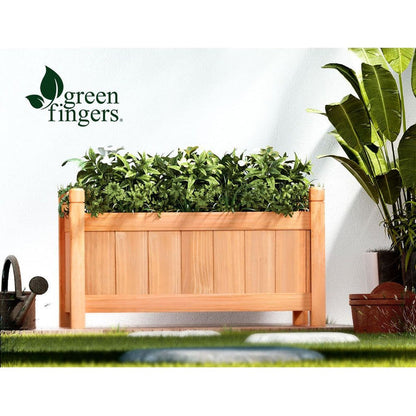Greenfingers Garden Bed 60x30x33cm Wooden Planter Box Raised Container Growing -Home Living Store - -