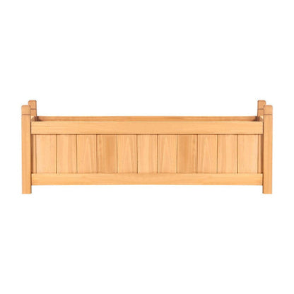 Greenfingers Garden Bed 90x30x33cm Wooden Planter Box Raised Container Growing -Home Living Store - -