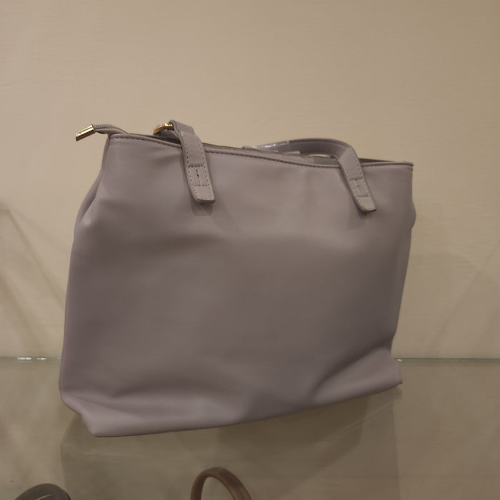 Grey Soft Leather Handbag - Maha fashions -  Handbags & Wallets