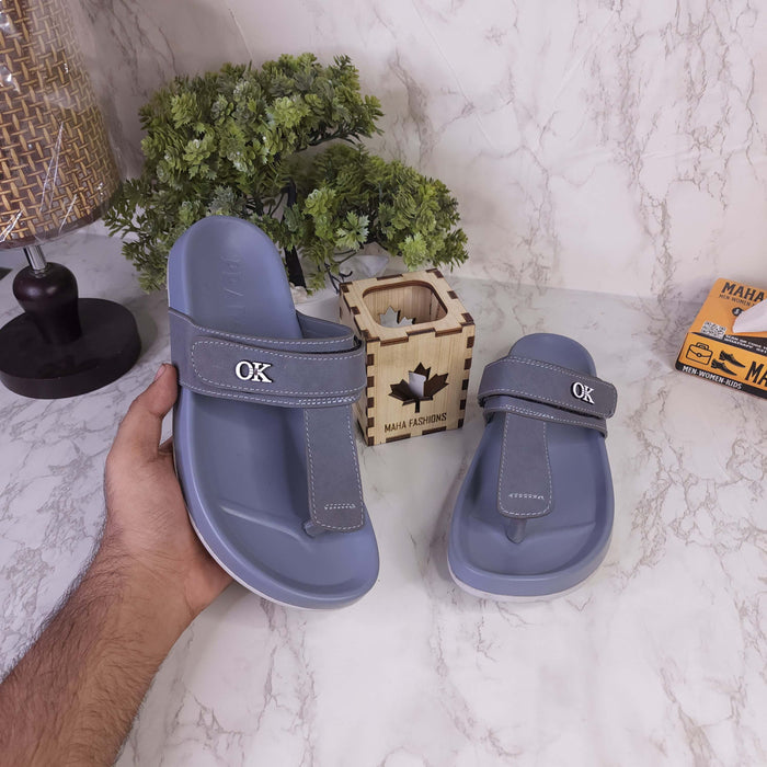 Grey Softies For Men - Maha fashions -  Men Footwear