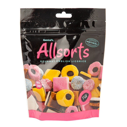 Gustaf's Allsorts Licorice 7oz Pouch - 12ct