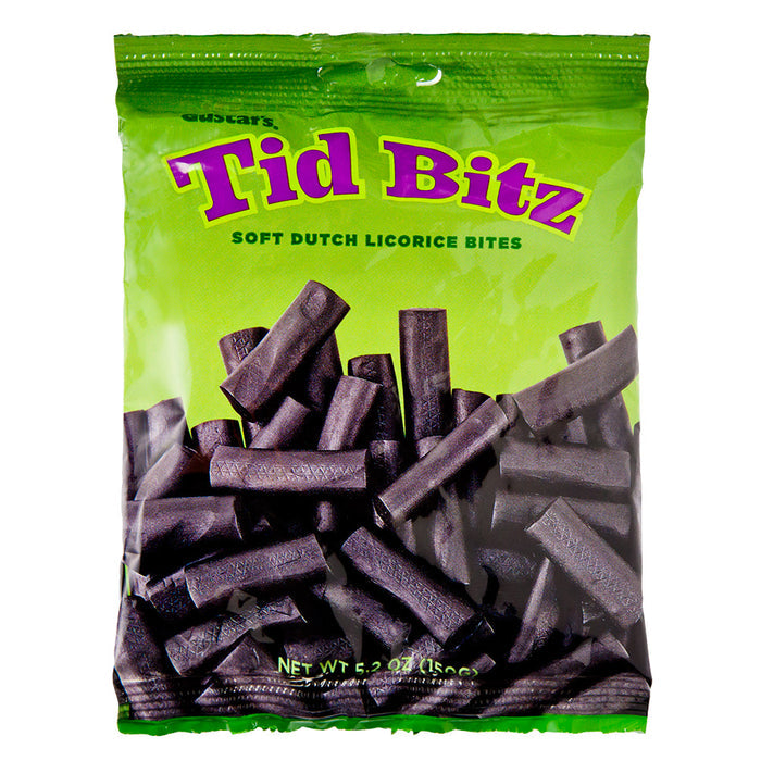 Gustaf's Bites Tid Bitz Soft Licorice 5.2oz Peg Bag - 12ct
