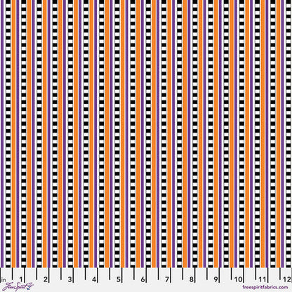Halloween Check Stripe Fabric