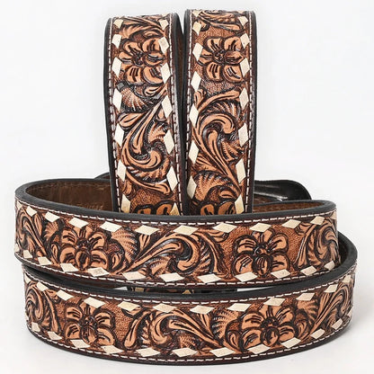 Hand Carved Western Leather Belt