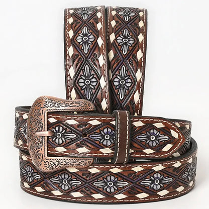 Hand Painted Western Leather Belt