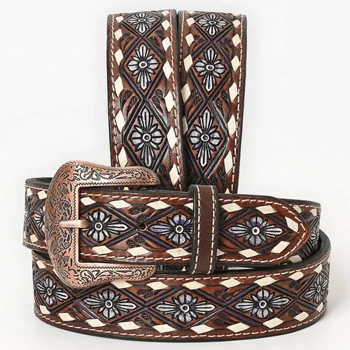 Hand Painted Western Leather Belt