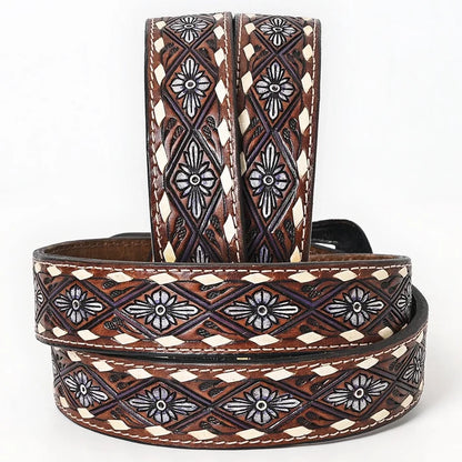 Hand Painted Western Leather Belt