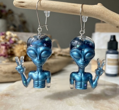 Handmade Alien Earring & Jewelry Decoration Resin Mold