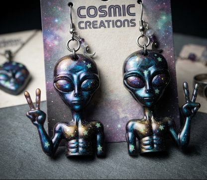 Handmade Alien Earring & Jewelry Decoration Resin Mold
