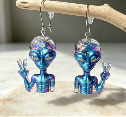 Handmade Alien Earring & Jewelry Decoration Resin Mold