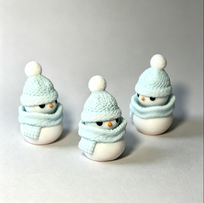Handmade Cute Snowman  Fidget Clicker Toy Resin Mold【First-of-Its-Kind & Exclusive】