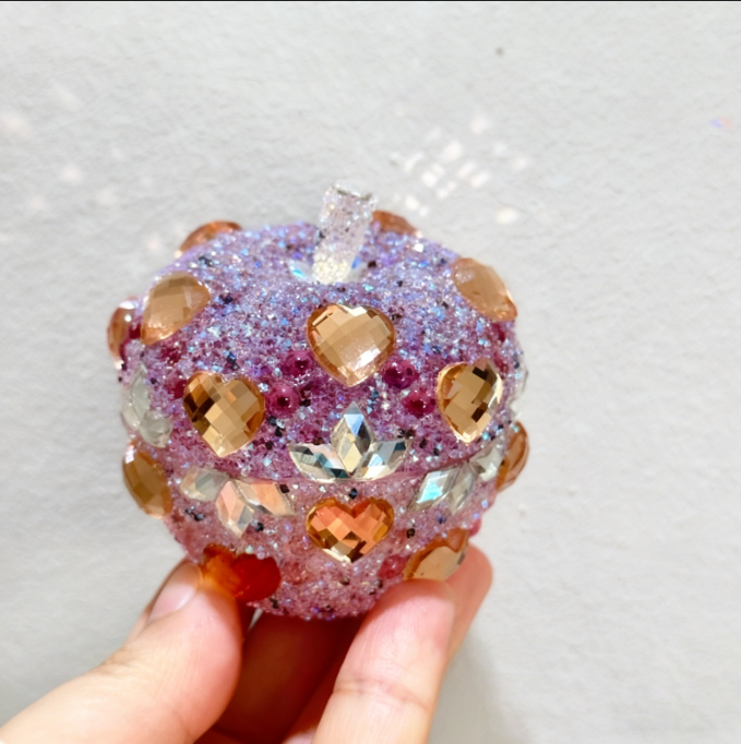 Handmade Diamond Apple Storage Jar Resin Mold