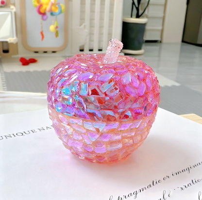 Handmade Diamond Apple Storage Jar Resin Mold