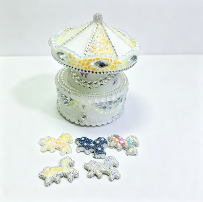 Handmade Diamond Carousel Music Box Resin Mold Set【Purchase includes mold only】