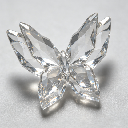 Handmade Diamond-Cut Double-Layer Butterfly Figurine Resin Mold