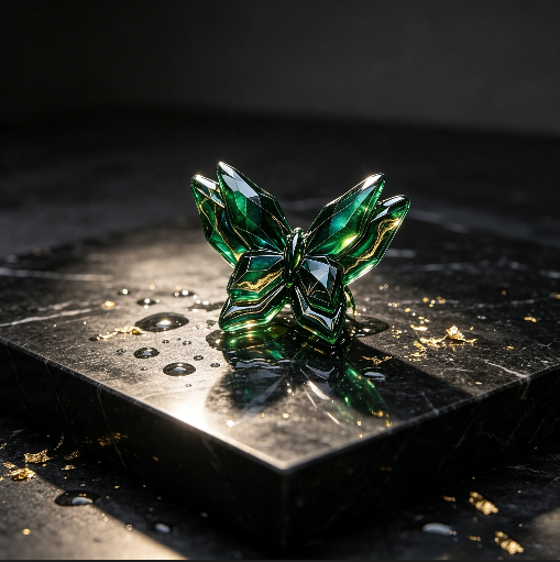 Handmade Diamond-Cut Double-Layer Butterfly Figurine Resin Mold