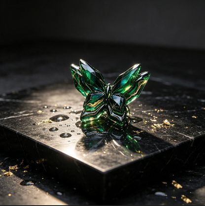 Handmade Diamond-Cut Double-Layer Butterfly Figurine Resin Mold