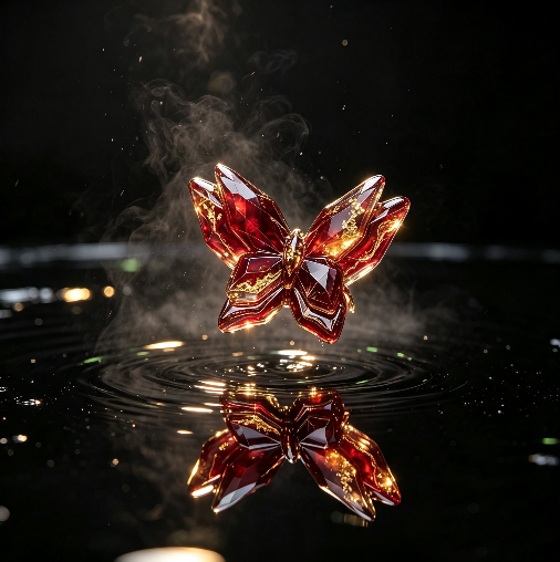 Handmade Diamond-Cut Double-Layer Butterfly Figurine Resin Mold
