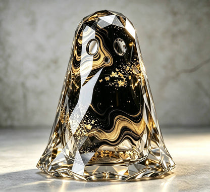 Handmade Diamond-Cut Ghost Storage Jar Resin Mold