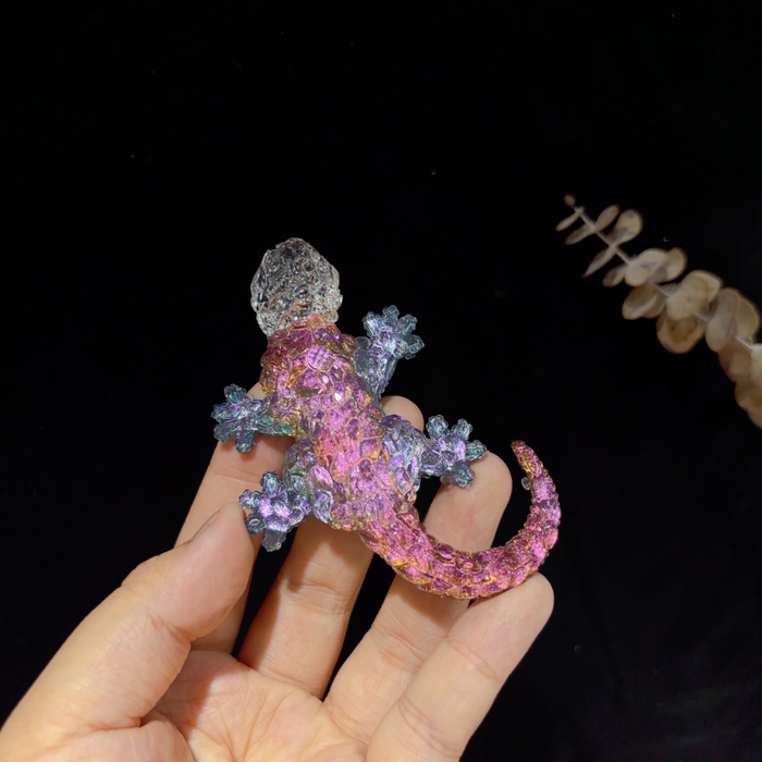 Handmade Diamond Lizard Figurine Resin Mold