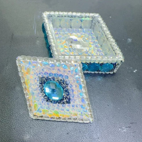 Handmade Diamond-Shaped Storage Resin Mold