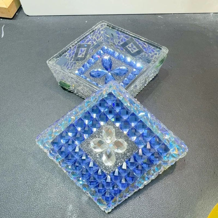 Handmade Diamond-Shaped Storage Resin Mold