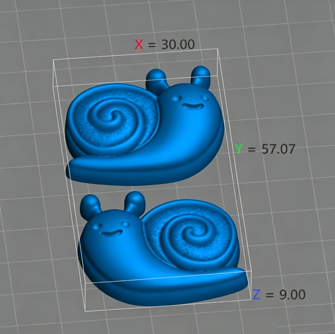 Handmade Glossy Cute Snail Earrings Resin Mold