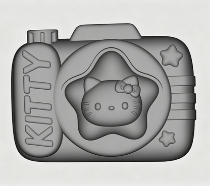 Handmade Kawaii Apple Cat & Camera Cat Fidget Clicker Resin Mold