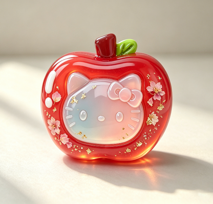 Handmade Kawaii Apple Cat & Camera Cat Fidget Clicker Resin Mold
