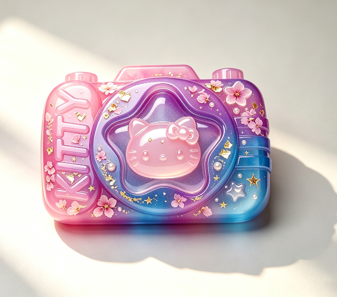 Handmade Kawaii Apple Cat & Camera Cat Fidget Clicker Resin Mold