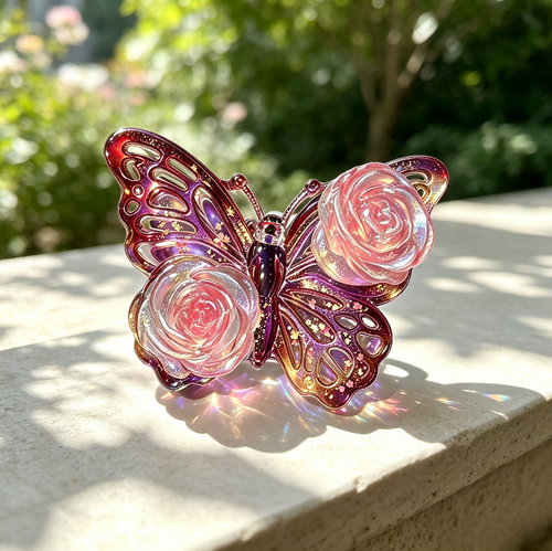 Handmade Rose Butterfly Jewelry Accessories Resin Mold