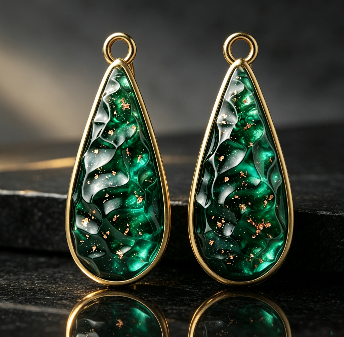 Handmade Water Ripple Earring & Jewelry Decoration Resin Mold