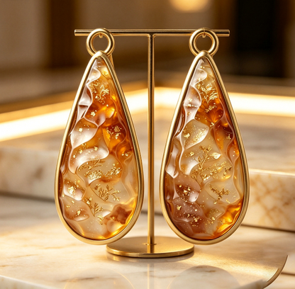 Handmade Water Ripple Earring & Jewelry Decoration Resin Mold