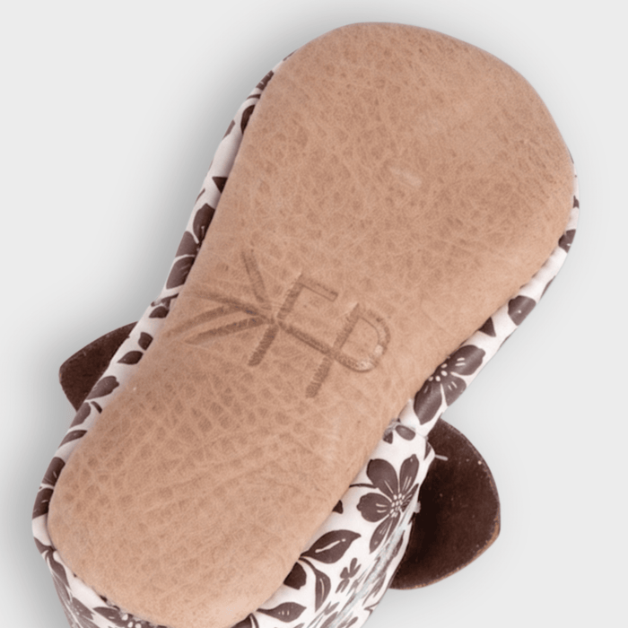 Harvest Floral Knotted Bow Baby Shoe Knotted Bow Mocc Soft Sole