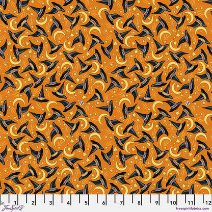 Hats and Moons Fabric
