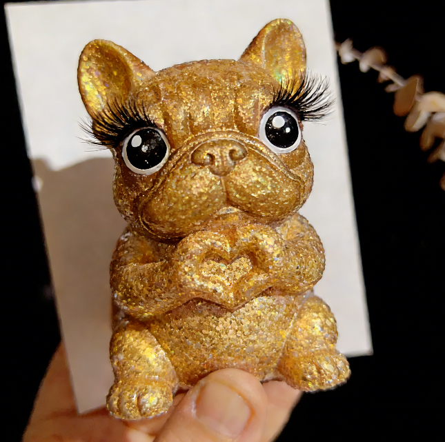 Heart Gesture Turtle Frog Bulldog Ornament Resin Molds