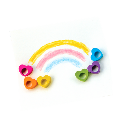 OOLY Heart Ring Crayons in use