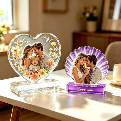 Heart-Shaped Shell Photo Frame Resin Mold