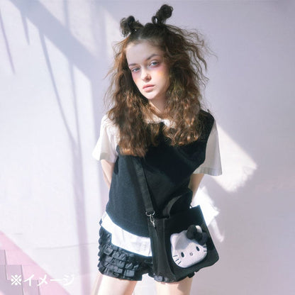 Hello Kitty 2-Way Black Mini Tote Bag (I Love Hello Kitty Series) Bags Japan Original