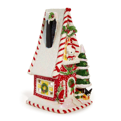 Hello Kitty and Friends Ceramic Holiday Candle House Seasonal Blue Sky Clayworks