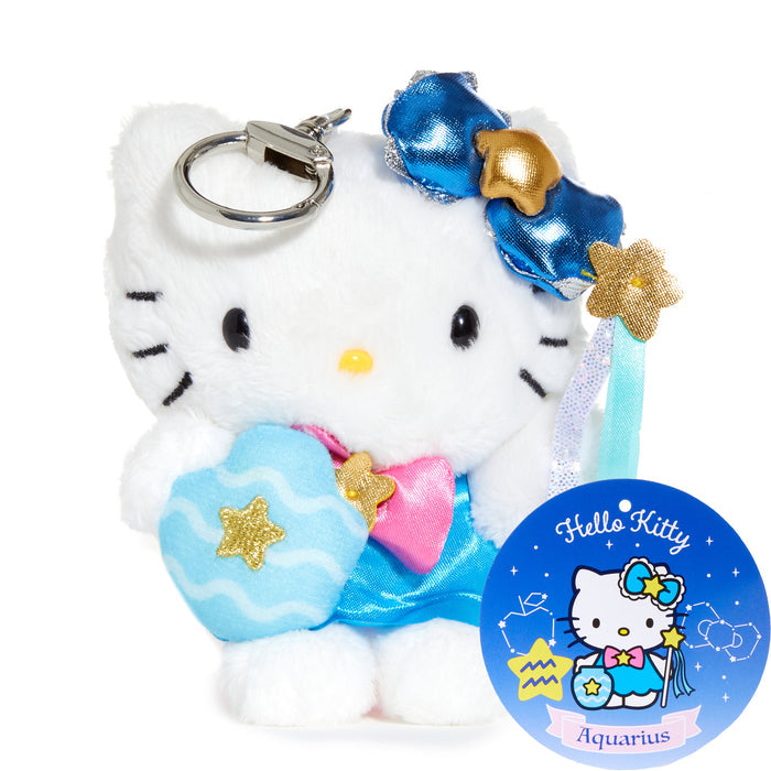 Hello Kitty Aquarius Plush Keychain Mascot (Zodiac Series) Accessory NAKAJIMA CORPORATION