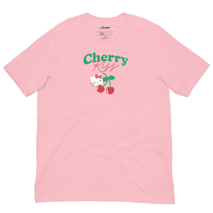 Hello Kitty Cherry Kiss Tee Apparel Printful Pink S
