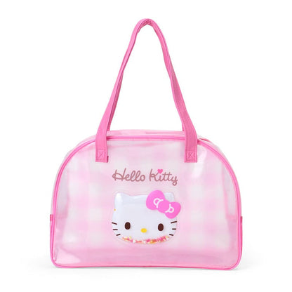 Hello Kitty Clear Handbag (Gingham) Bags Japan Original