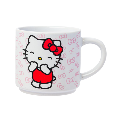 Hello Kitty Expressions 5-Piece Ceramic Mug Stack Home Goods Silver Buffalo
