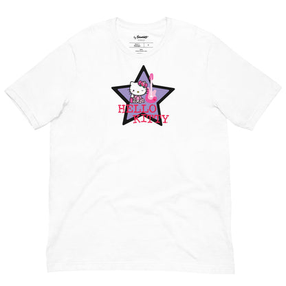 Hello Kitty Guitar Star Tee Apparel Printful White XS