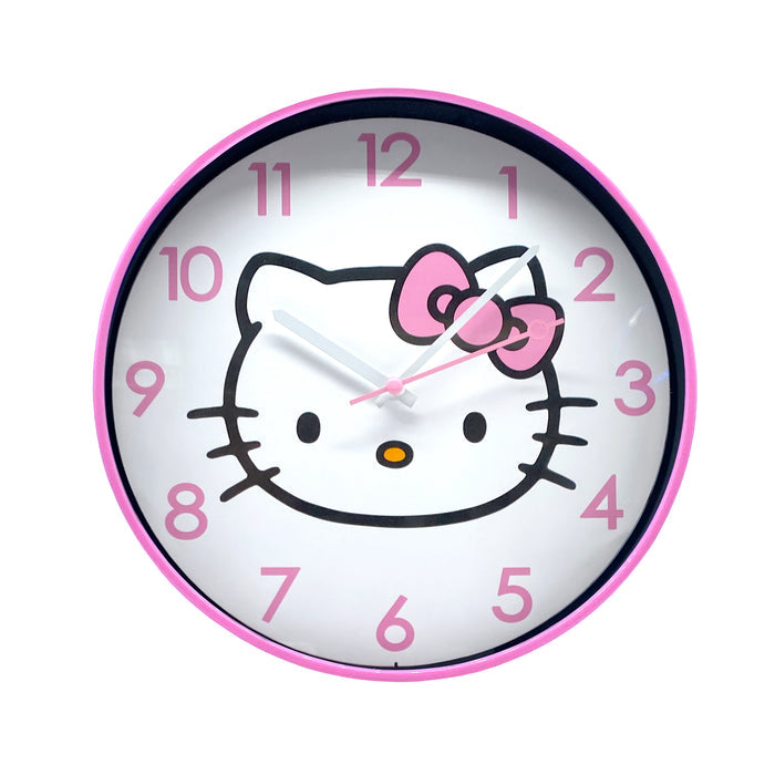 Hello Kitty Pink Classic Wall Clock Home Goods ACCUTIME WATCH CORP